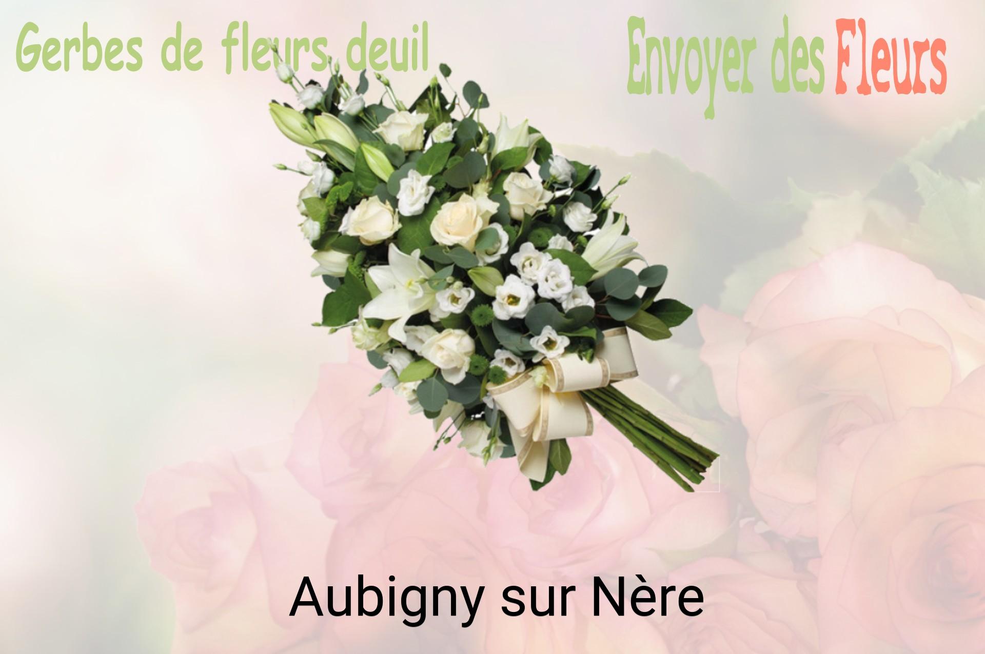 Gerbe de fleurs de deuil livrée à Aubigny-sur-Nère